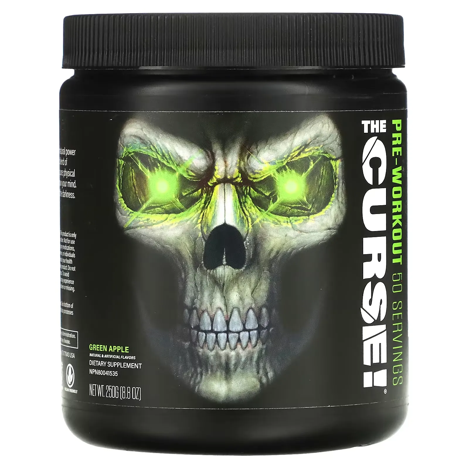 The Curse, Pre-Workout, Green Apple, 8.8 oz (250 g)