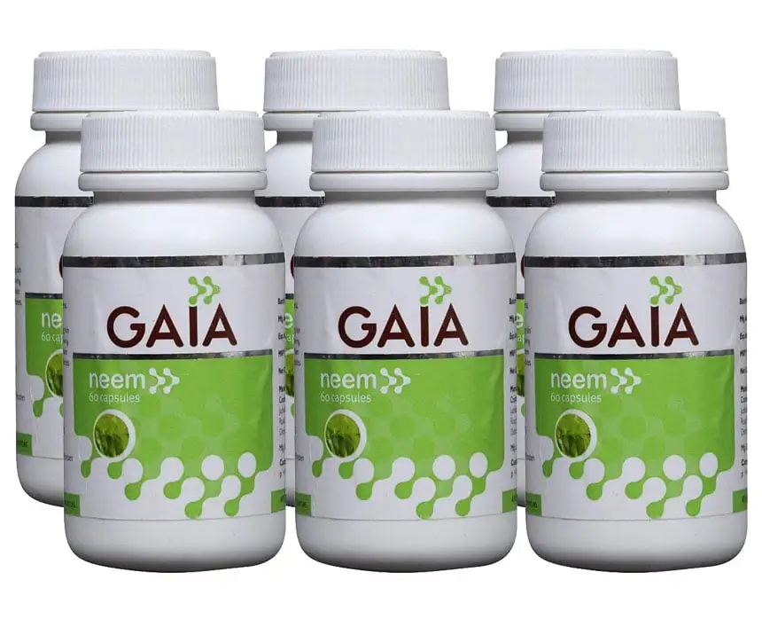 GAIA Neem (Pack of 6),  60 capsules