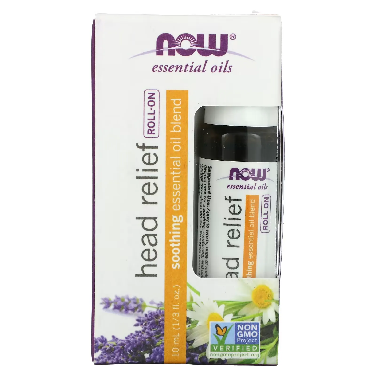 Essential Oils, Head Relief Roll-On, 1/3 fl oz (10 ml)