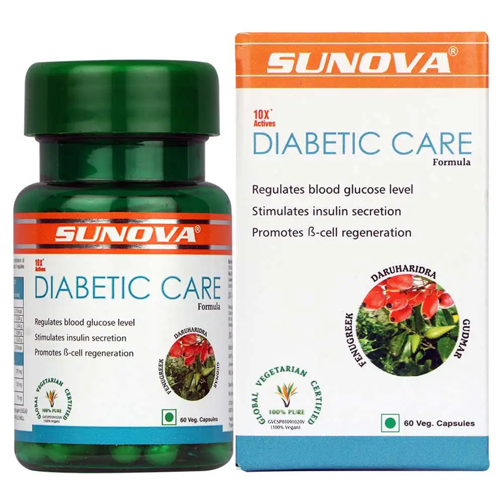 Sunaova Diabetic Care,  60 veggie capsule(s)