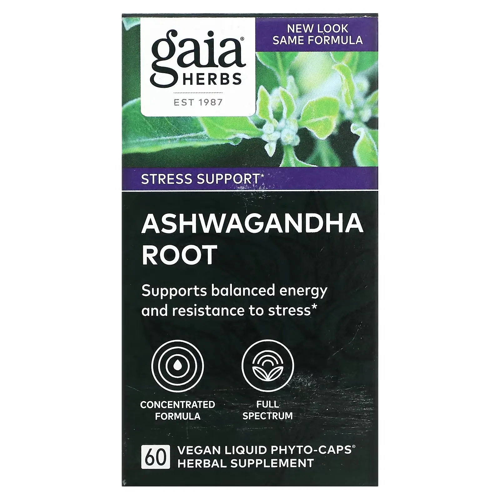 Ashwagandha Root, 60 Vegan Liquid Phyto-Caps