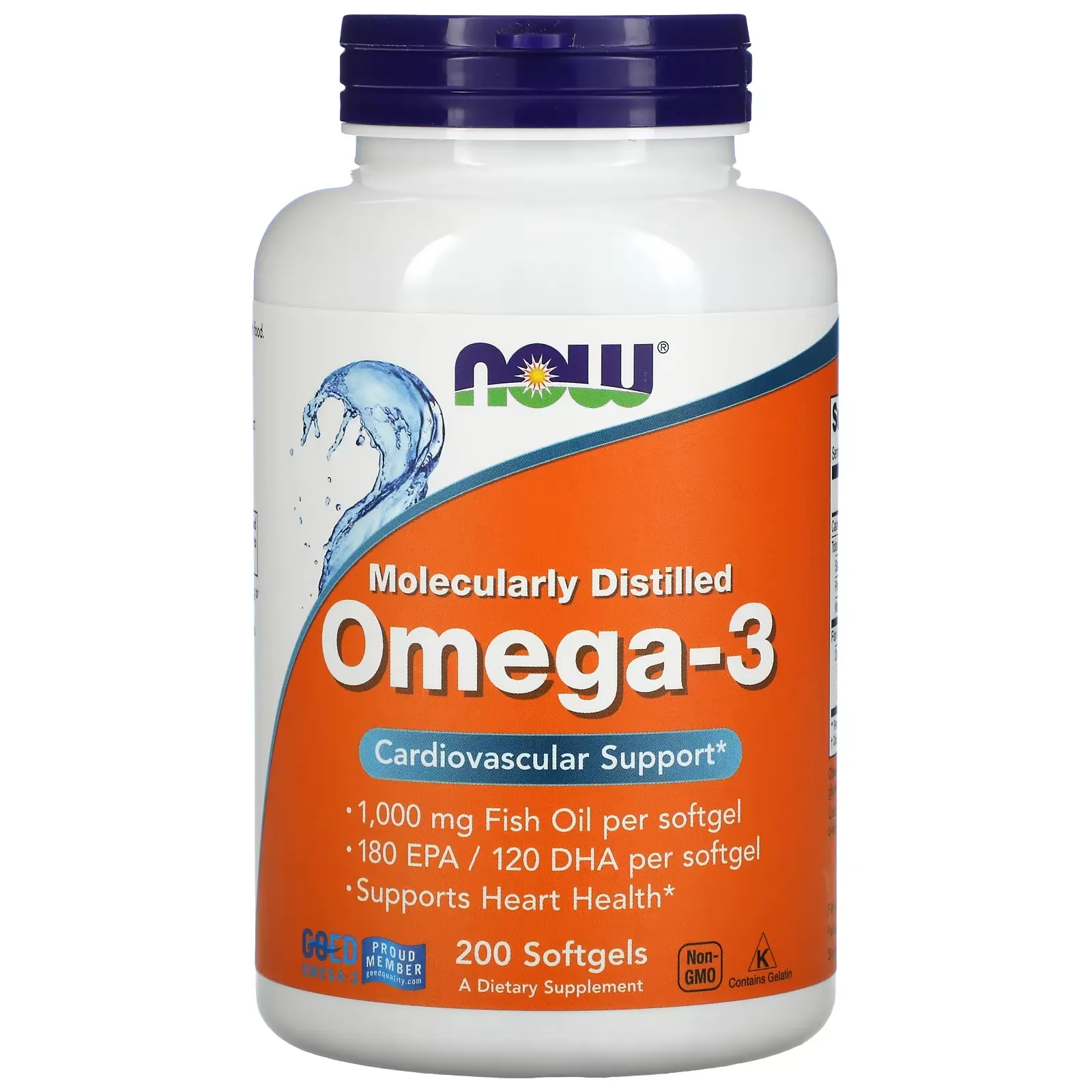 Omega-3, 180 EPA /120 DHA, 200 Softgels