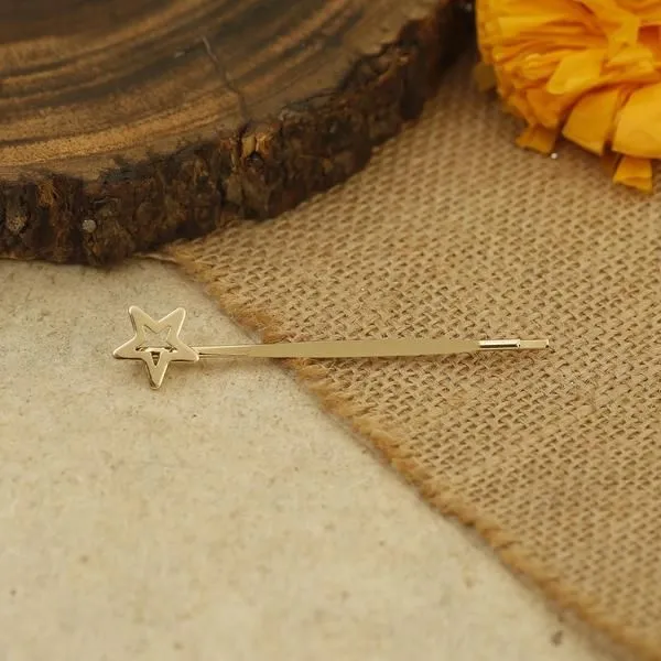 Bling Bag Golden Star Bobby Pin