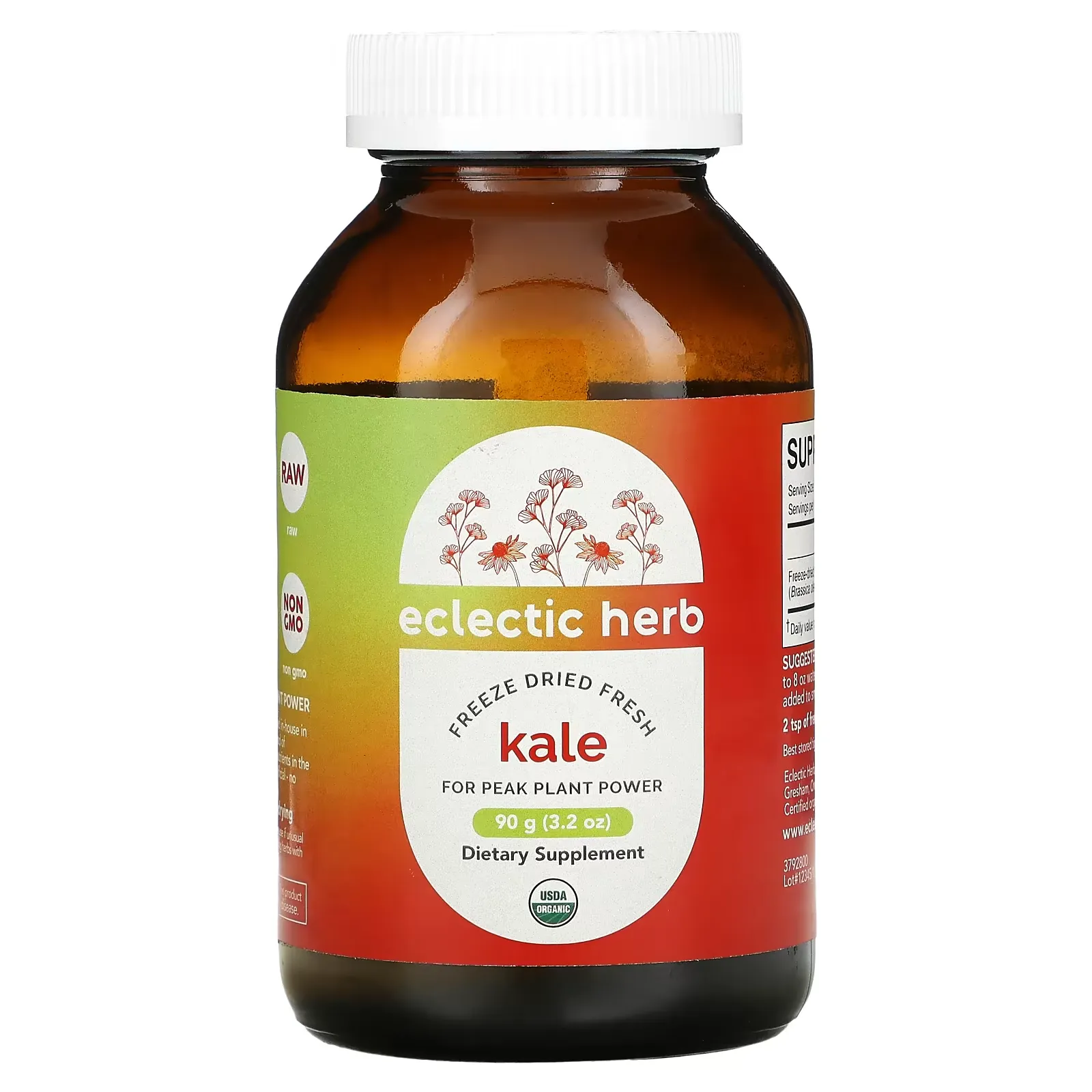 Freeze Dried Fresh, Kale, 3.2 oz (90 g)