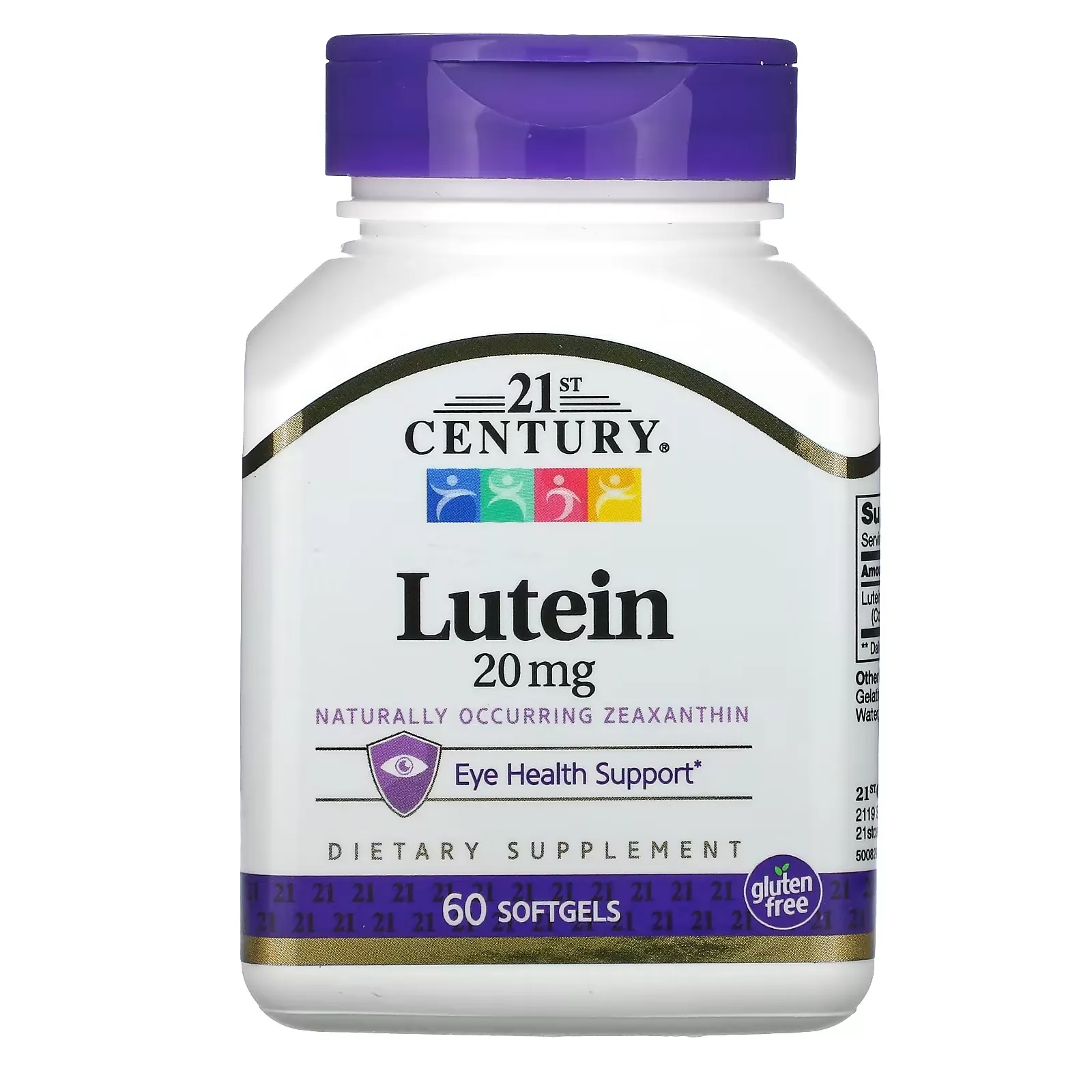 Lutein, 20 mg, 60 Softgels