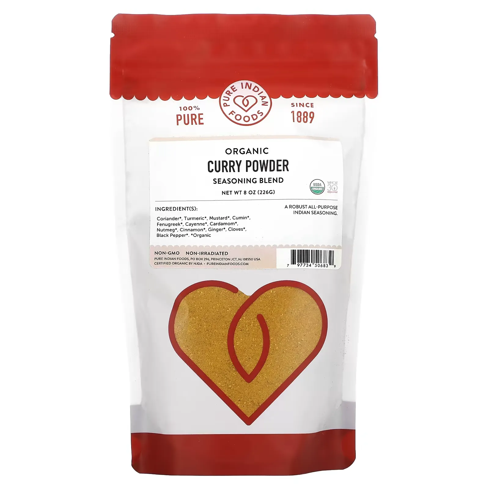 Organic Curry Powder, Seasoning Blend, 8 oz (226 g)