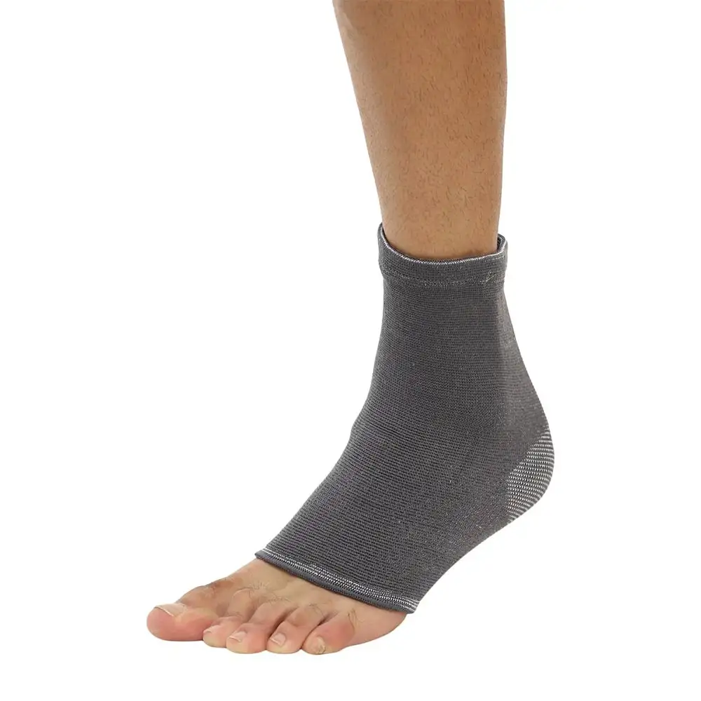 Nivia Orthopedic Ankle Support Knitted Slip in Style,  Grey  Large