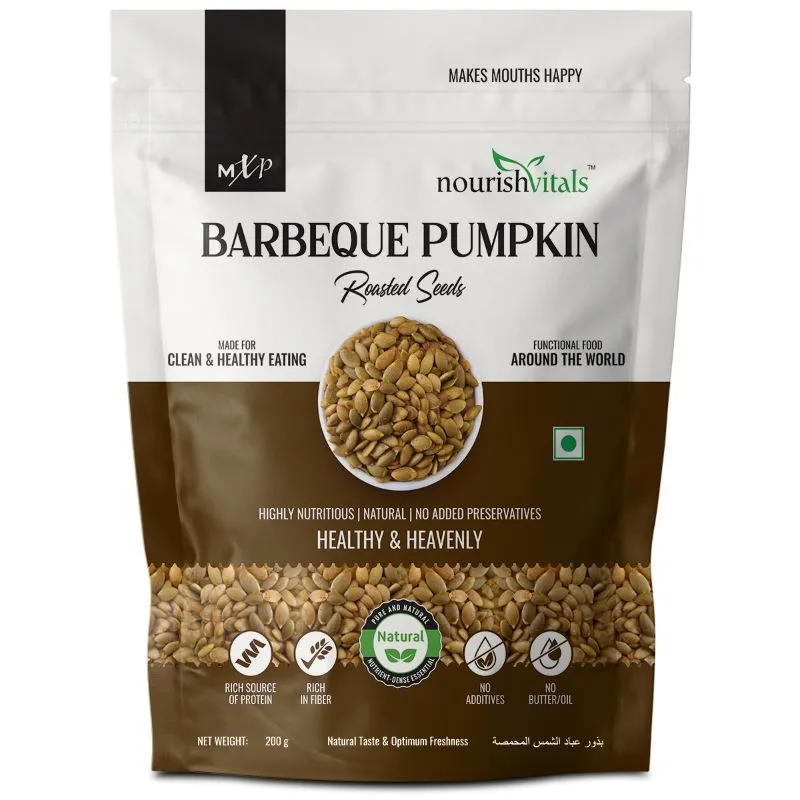 Nourish Vitals Barbeque Pumpkin Roasted Seed, Highly Nutritious