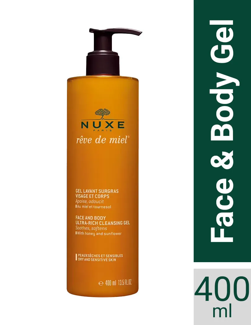 NUXE Reve De Miel Ultra-Rich Face And Body Gel for Cleansing and Soothing the Body