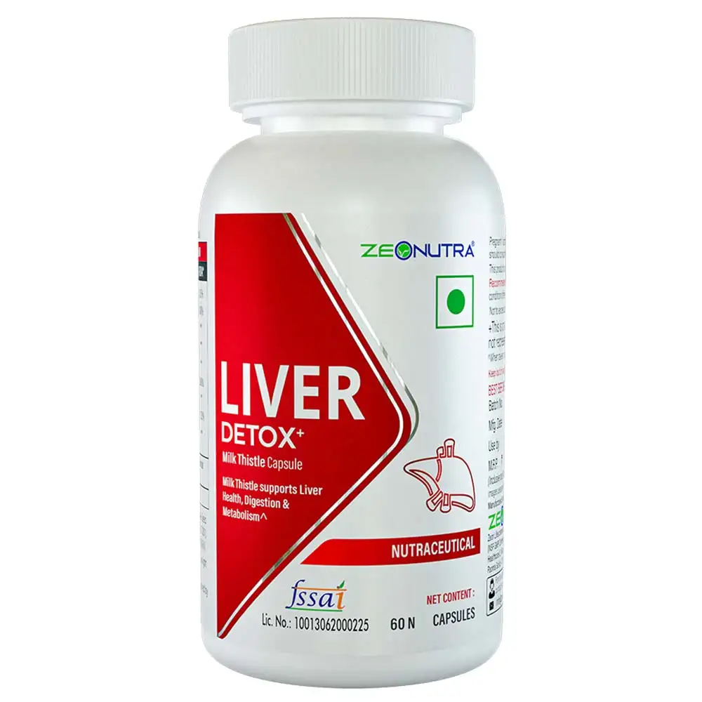 Zeonutra Liver Detox Milk Thistle,  60 capsules