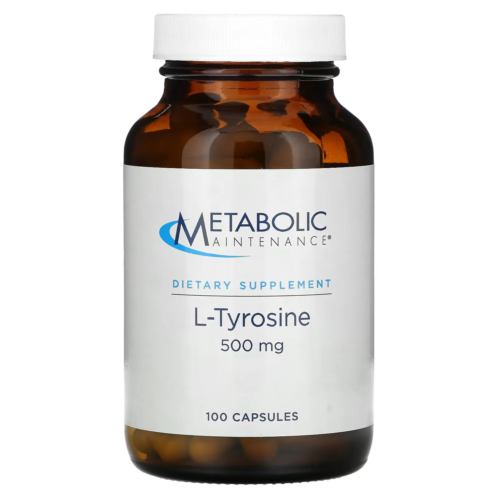 L-Tyrosine, 500 mg, 100 Capsules