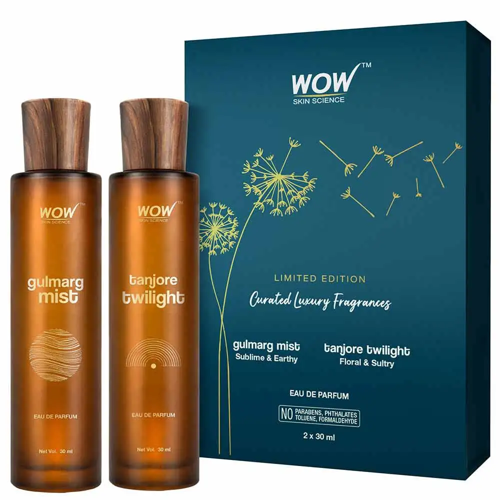 WOW Skin Science Eau De Parfum,  2 Piece(s)/Pack  Gulmarg Mist & Tanjore Twilight