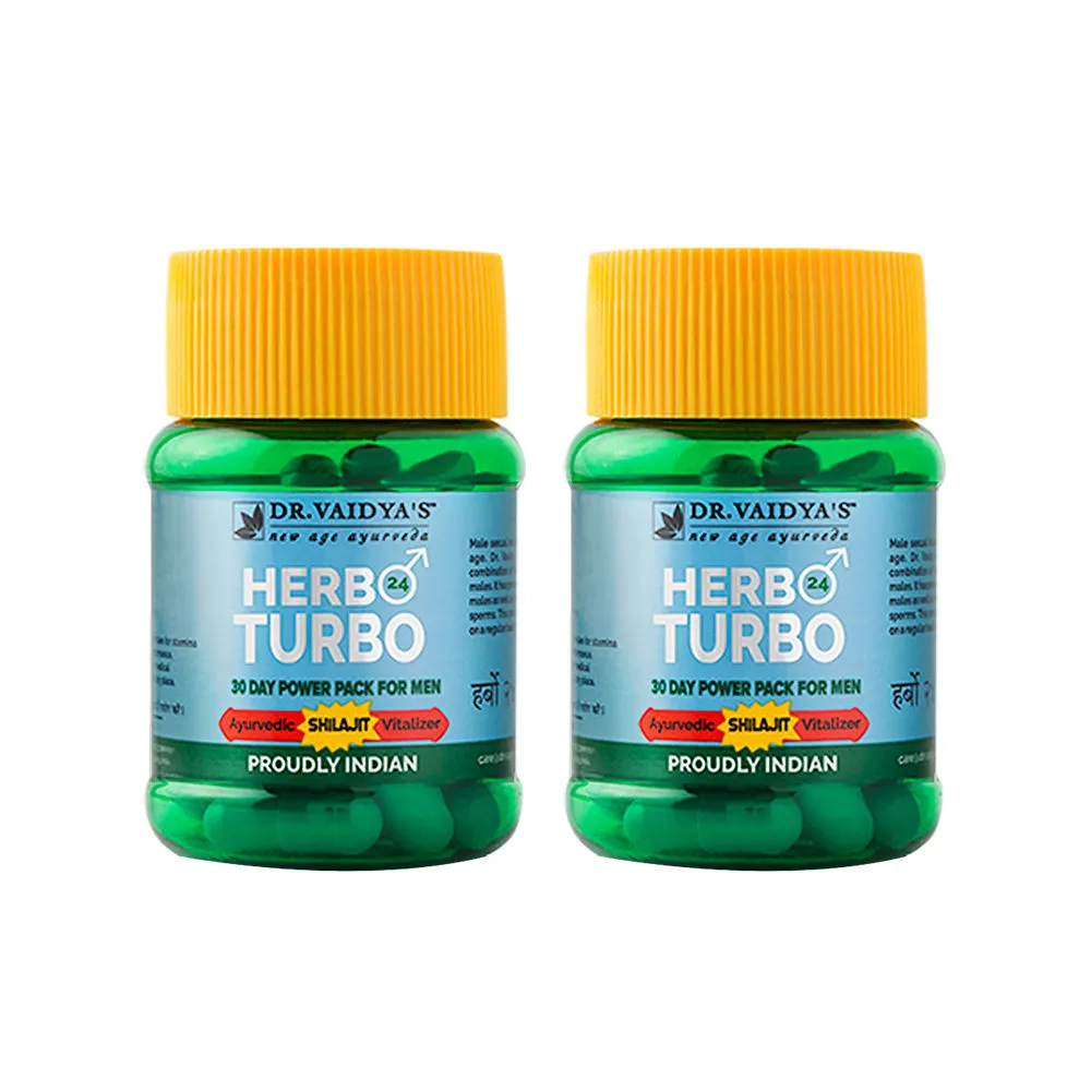 Dr. Vaidya's Herbo24Turbo Capsules (Pack Of 2)