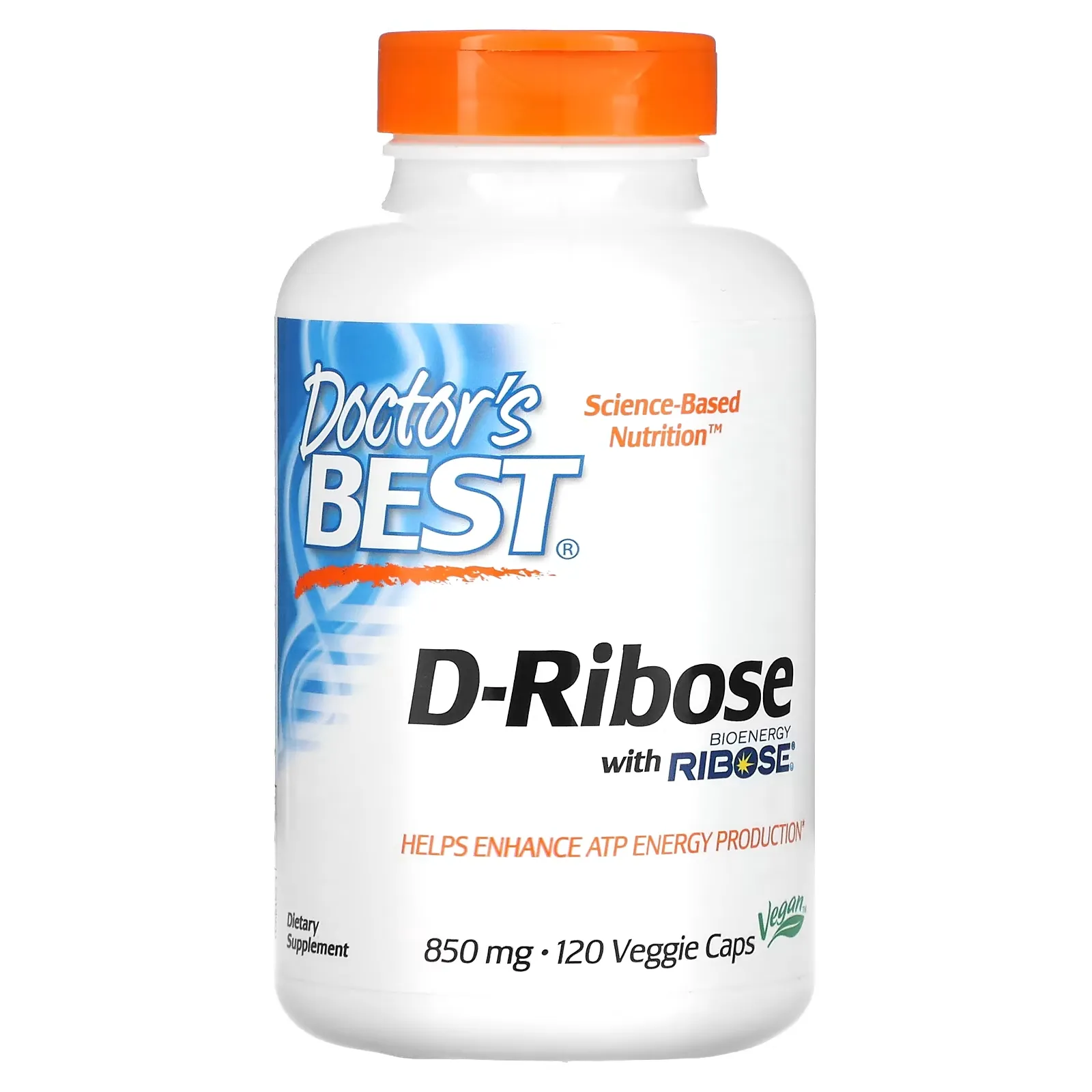 D-Ribose with BioEnergy Ribose, 170 mg, 120 Veggie Caps