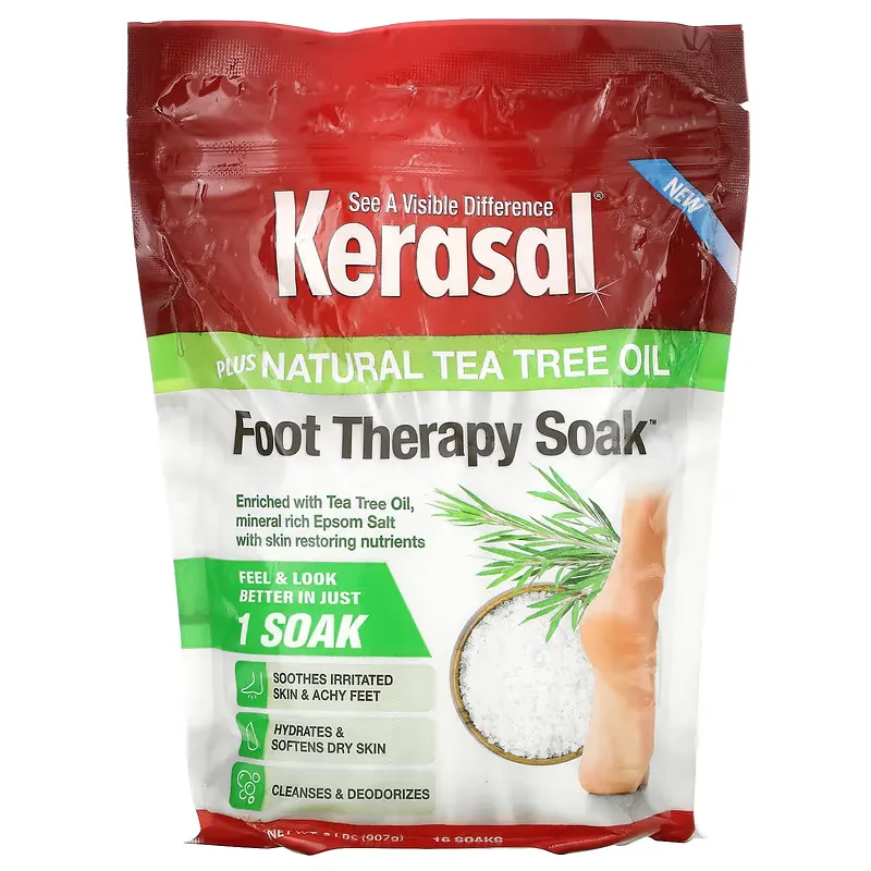 Foot Therapy Soak Plus Natural Tea Tree Oil, 2 lbs (907 g)