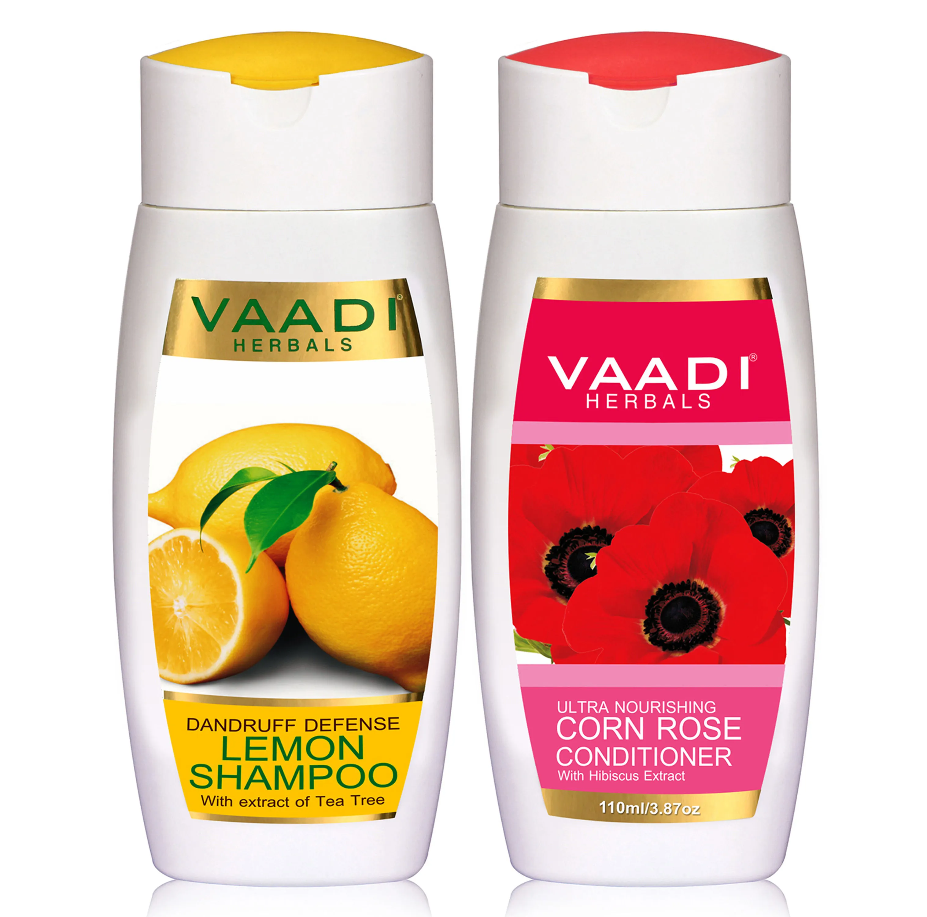 Vaadi Herbals Dandruff Defense Lemon Shampoo With Corn Rose Conditioner