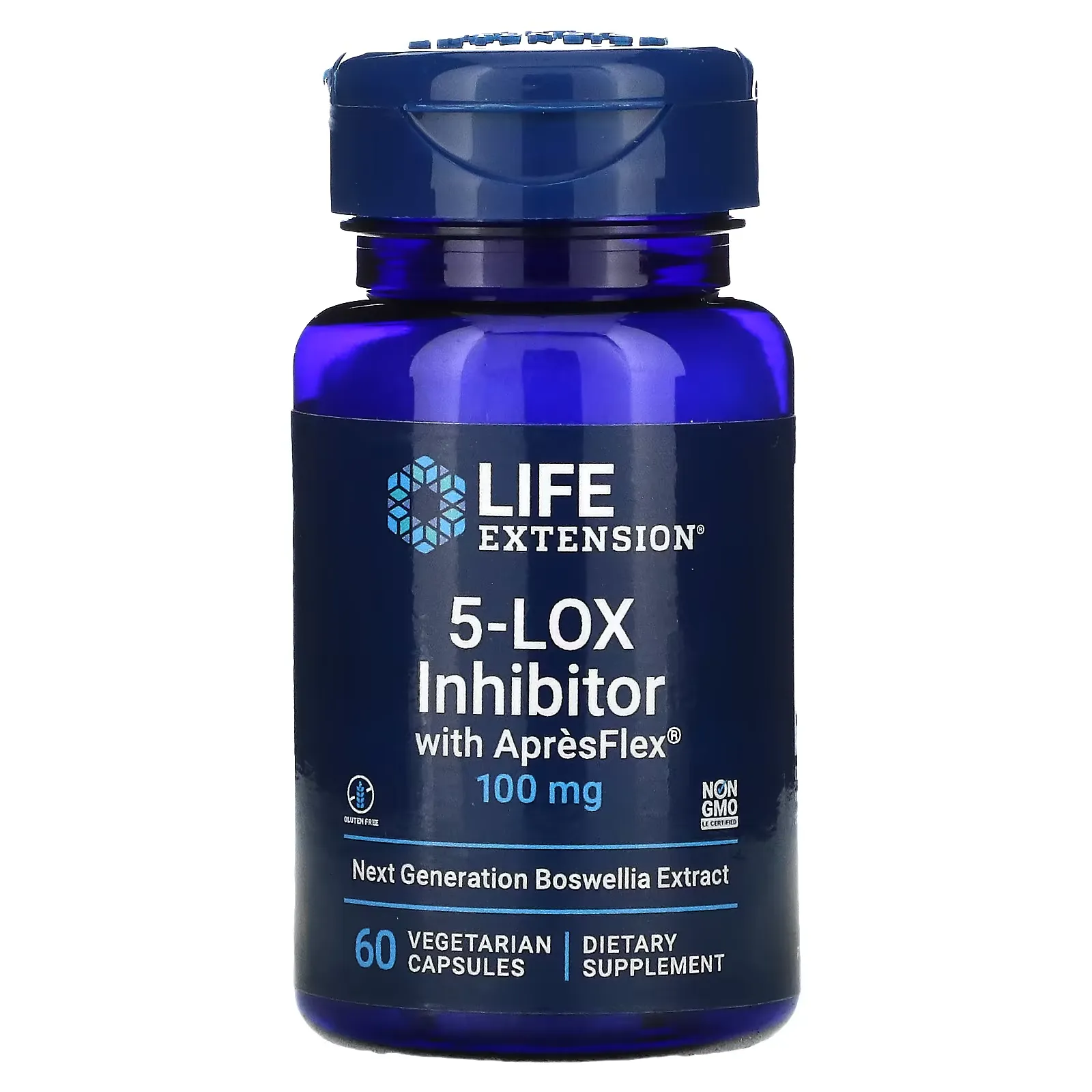 5-LOX Inhibitor with ApresFlex, 100 mg, 60 Vegetarian Capsules