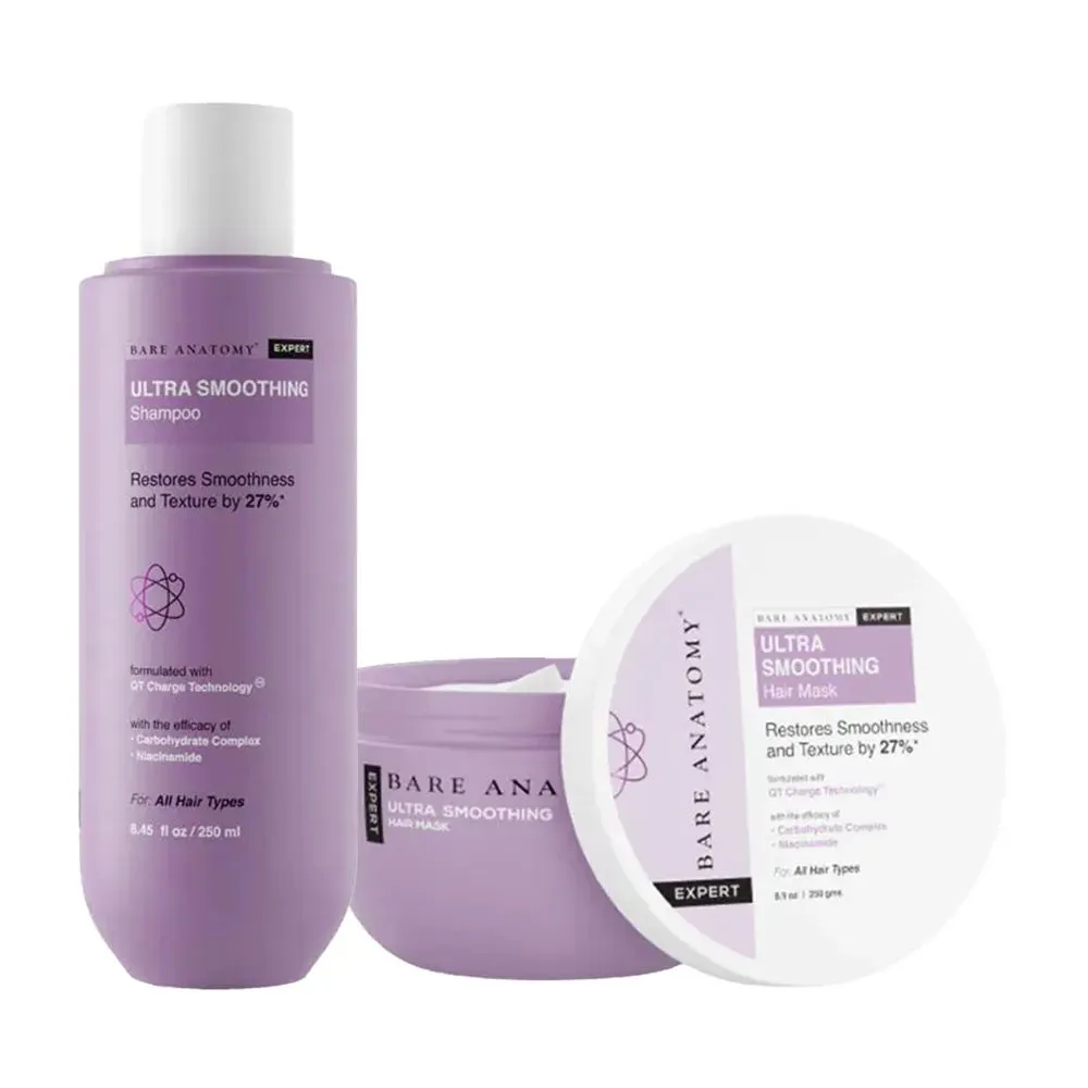 Bare Anatomy Expert Ultra Smoothing Hair Mask & Shampoo Combo