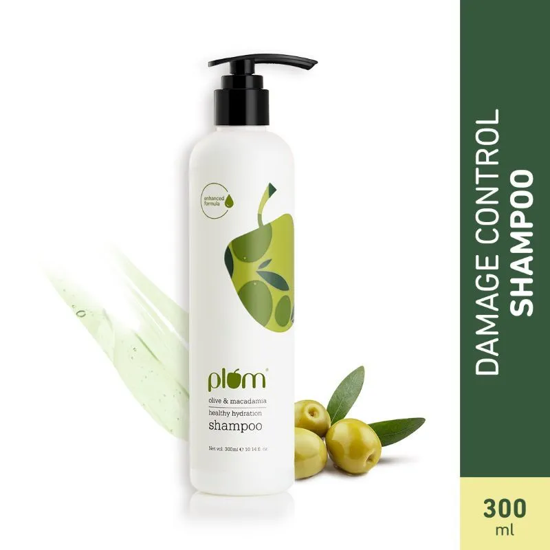 Plum Olive & Macadamia Healthy Hydration Sulphate Free & Paraben Free Shampoo For Damage Repair