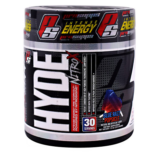 Hyde Nitro X By Pro Supps, Blue Razz, 30 Servings