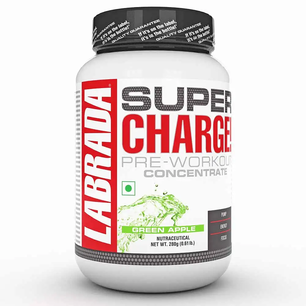 Labrada Super Charge Pre Workouts,  0.61 lb  Green Apple