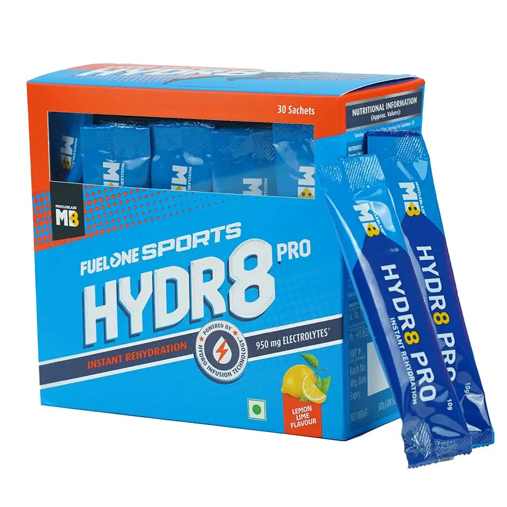 MB Fuel One Sports Hydr8 PRO,  30 sachets/pack  Lemon Lime