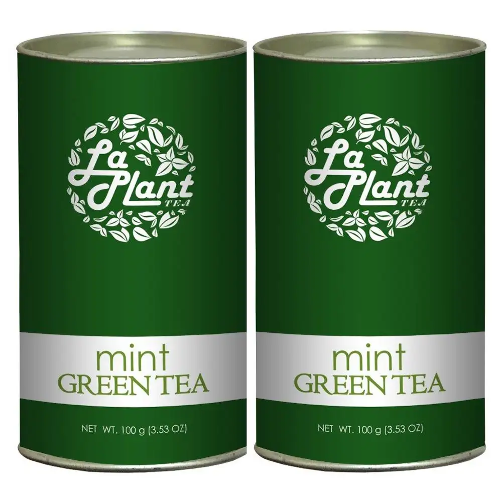 Laplant Mint Green Tea,  100 g  Mint (Pack of 2)