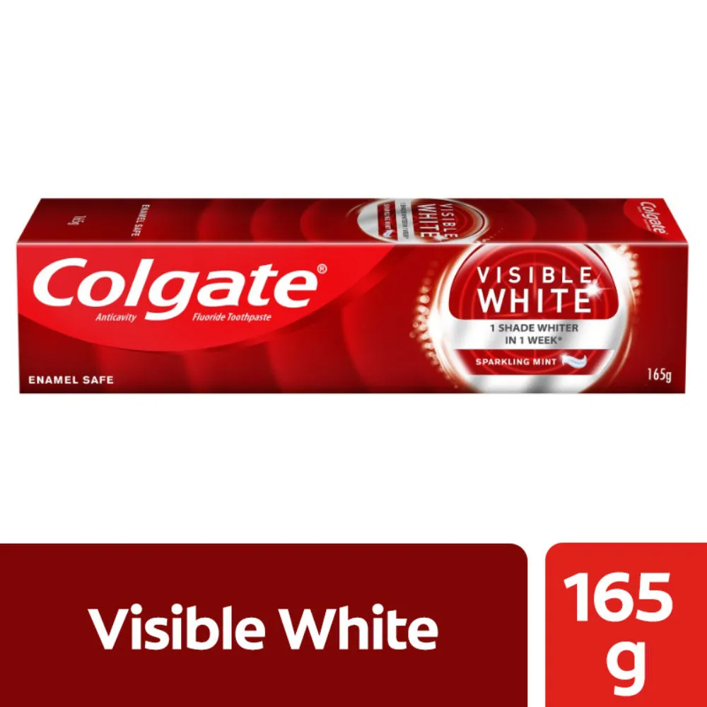 Colgate Visible White Teeth Whitening Toothpaste - Sparkling Mint