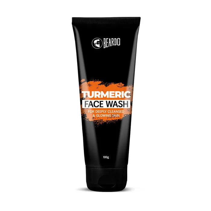 Beardo Turmeric Facewash for Men, | Lightens and Brightens Skin