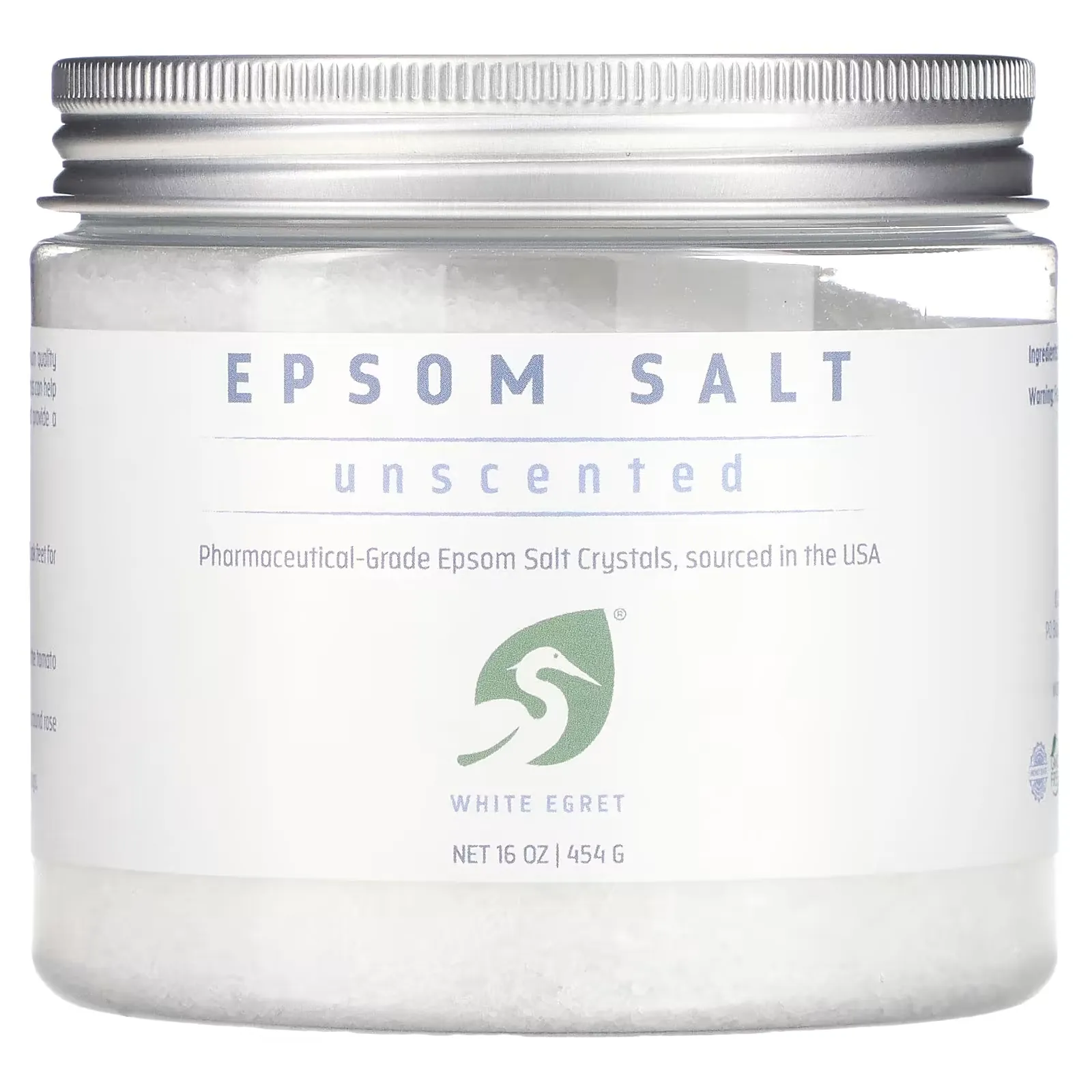 Epsom Salt, Unscented, 16 oz (454 g)