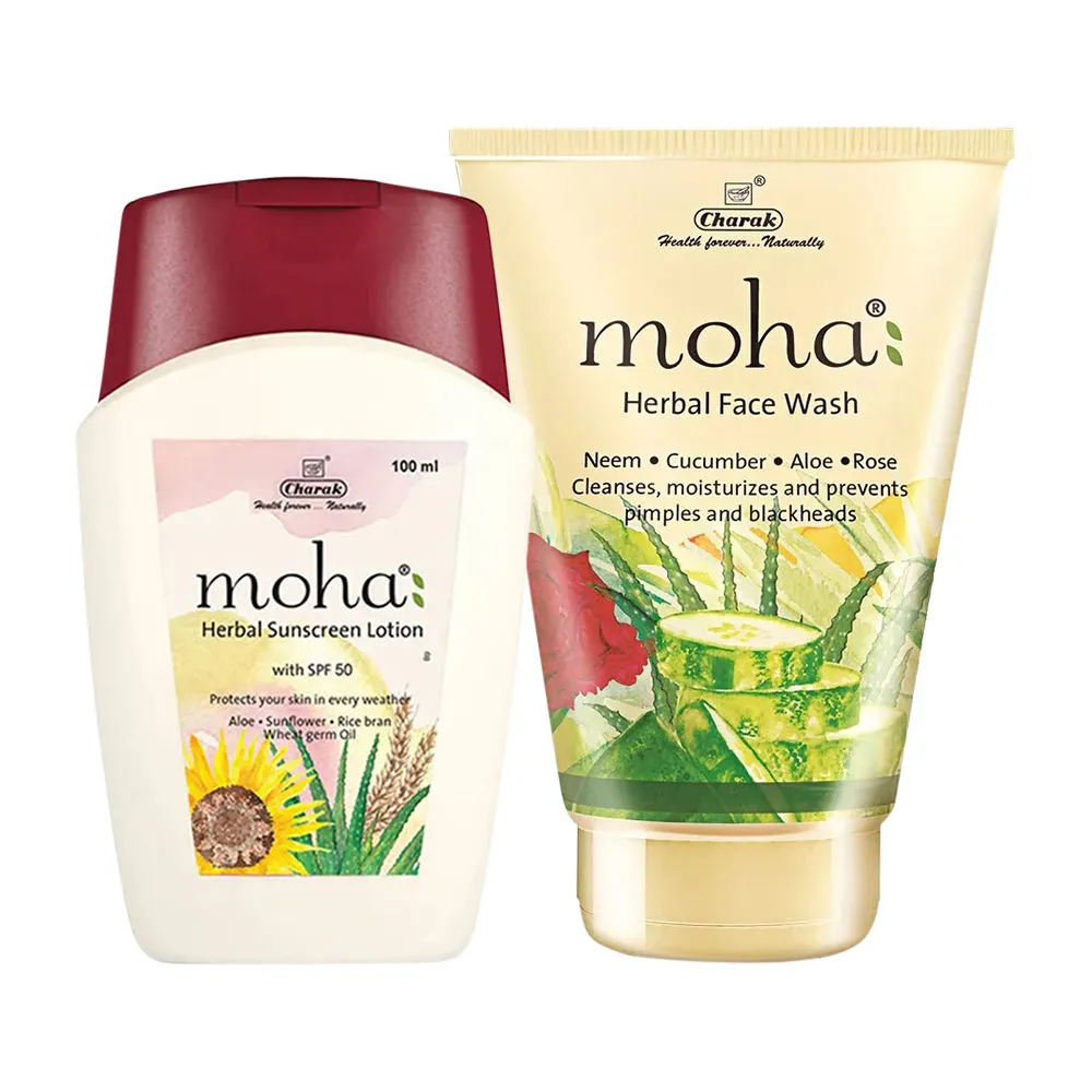 Moha Face Wash & Lotion Combo