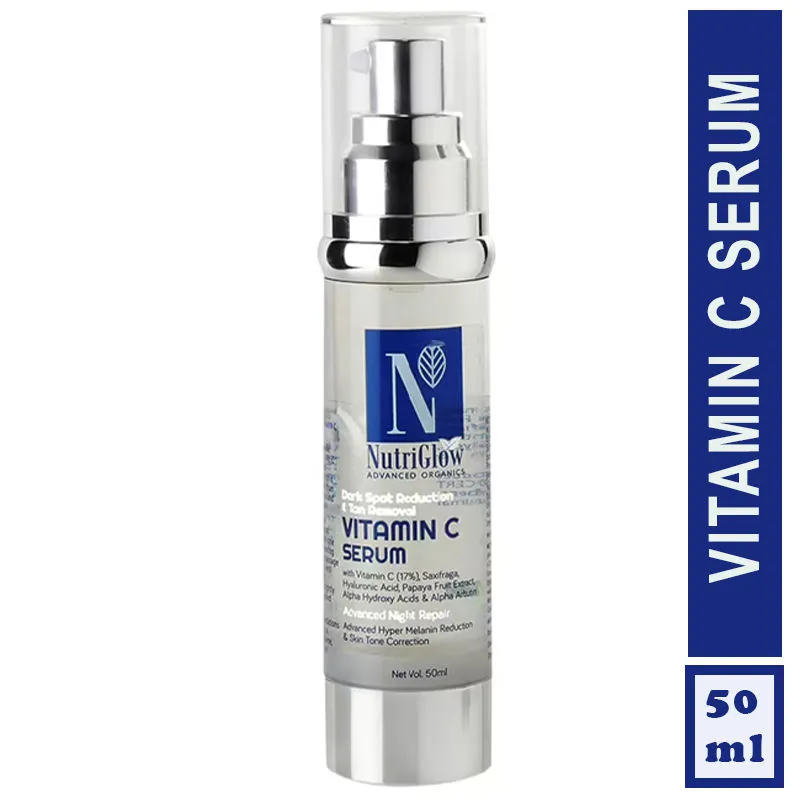 NutriGlow Advanced Organics Vitamin C Serum For Dark Spot Reduction