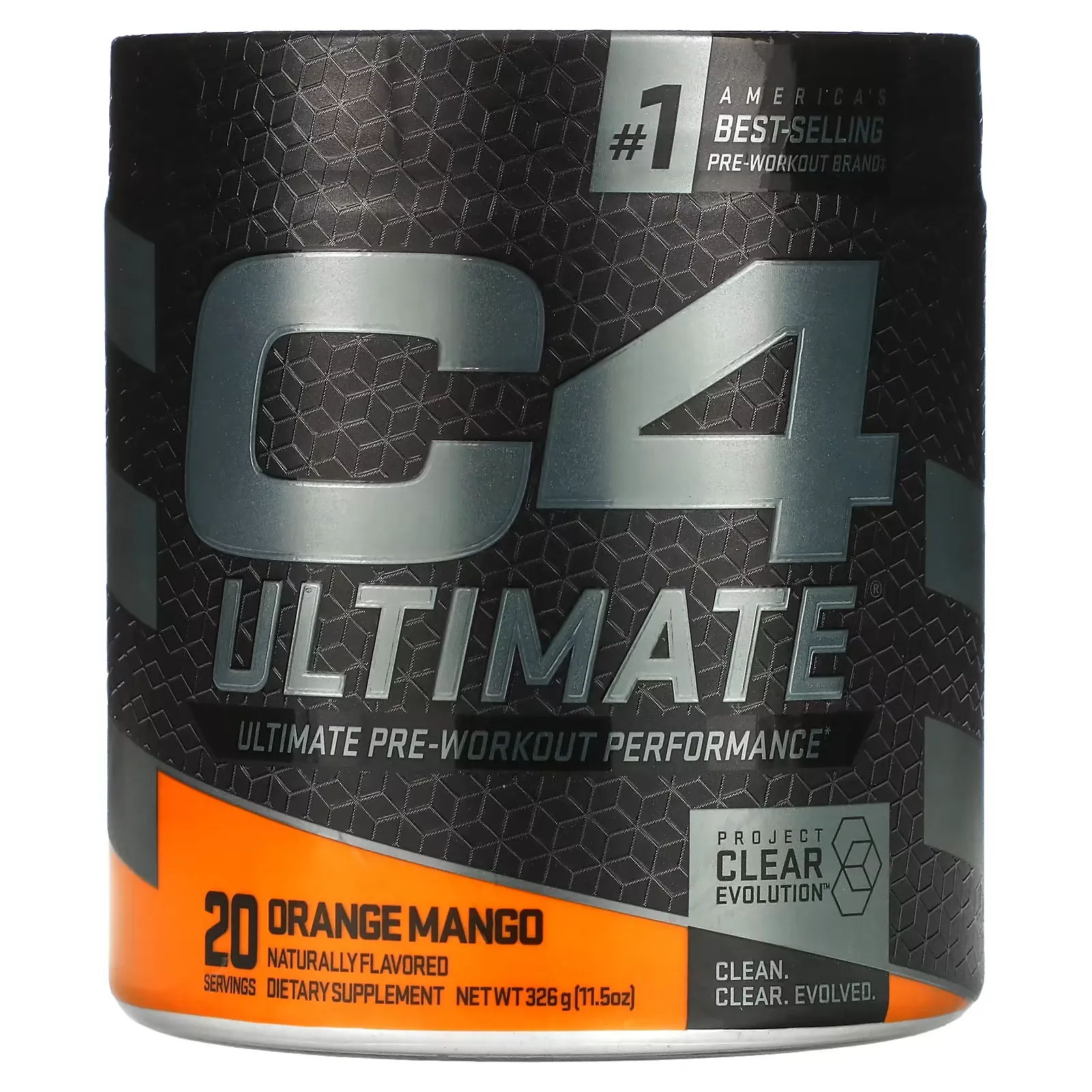 C4 Ultimate Pre-Workout Performance, Orange Mango, 11.5 oz (326 g)