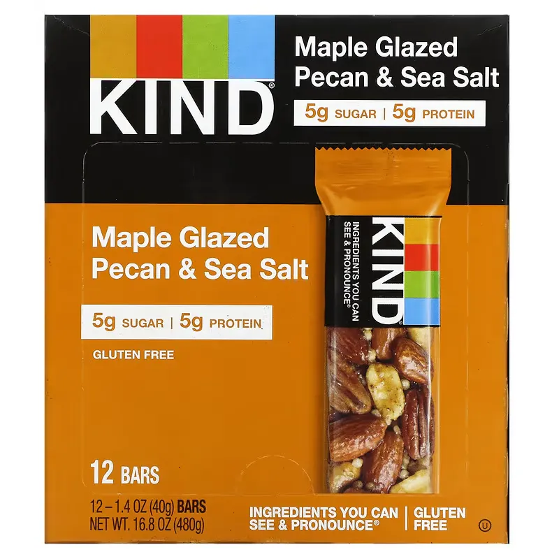 Maple Glazed Pecan & Sea Salt, 12 Bars 1.4 oz (40 g) Each