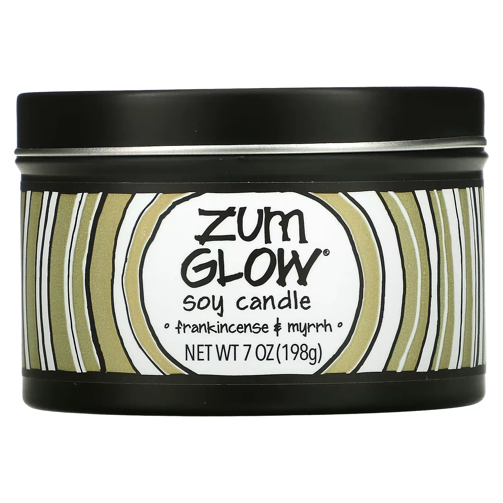 Glow, Soy Candle, Frankincense & Myrrh, 7 oz (198 g)