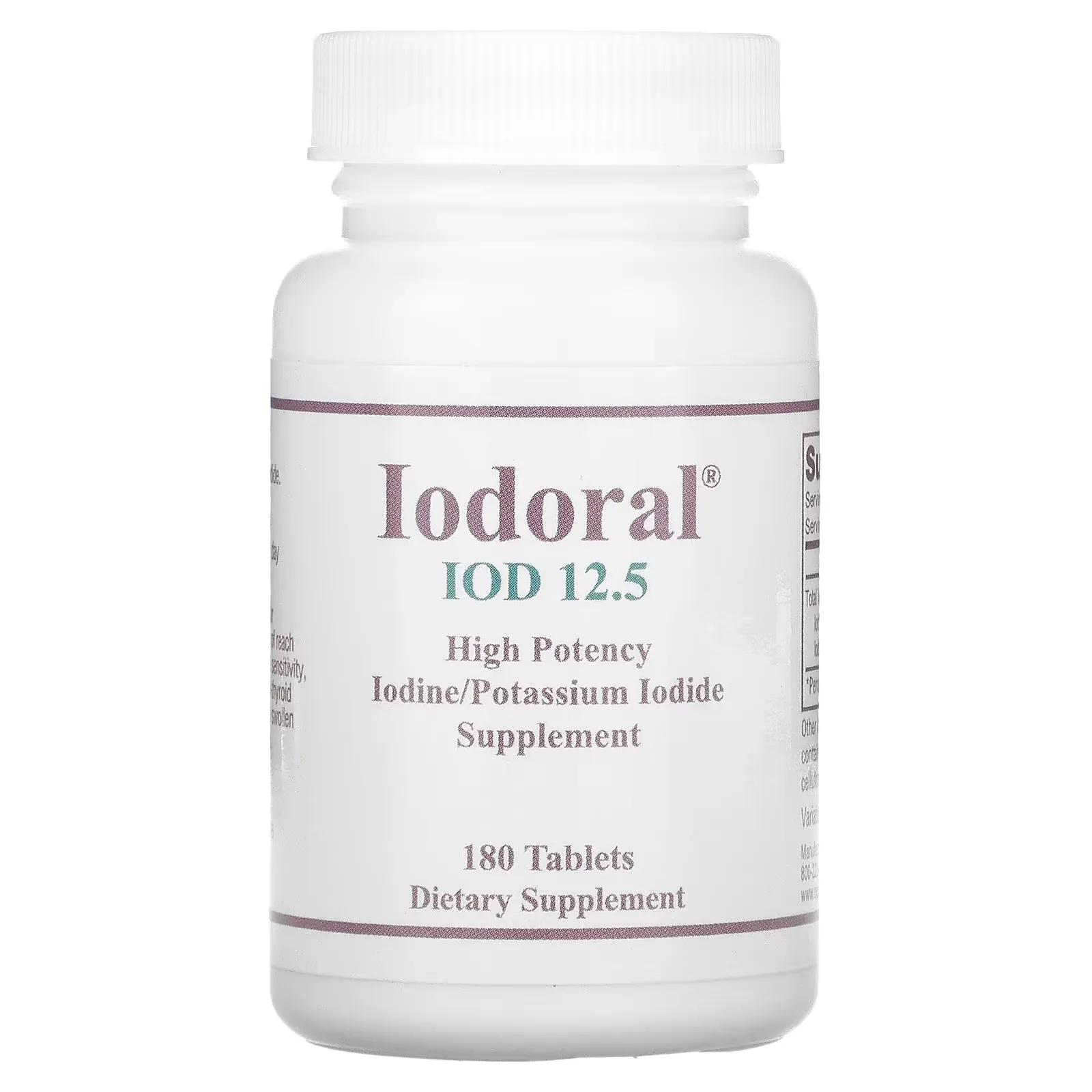 Iodoral, IOD 12.5, 180 Tablets