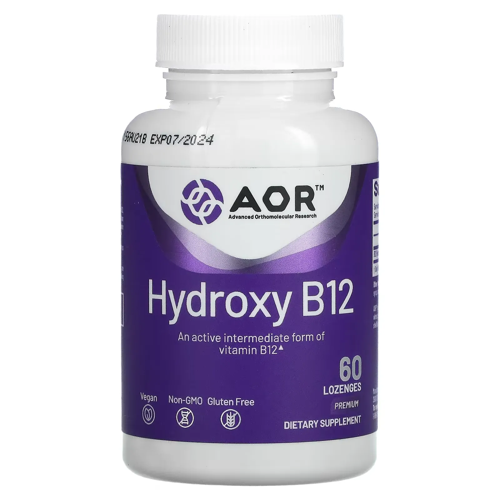 Hydroxy B12, 60 Lozenges