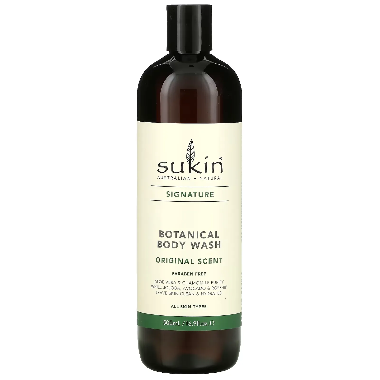 Signature, Botanical Body Wash, Original, 16.9 fl oz (500 ml)