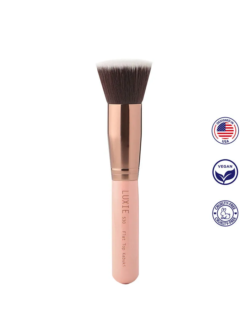 LUXIE 530 Flat Top Kabuki Rose Gold