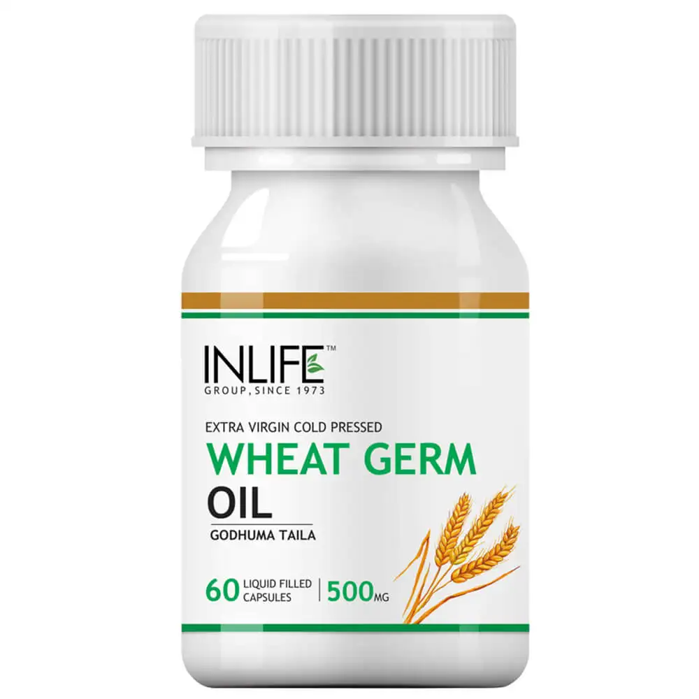 INLIFE Wheat Germ Oil,  60 capsules