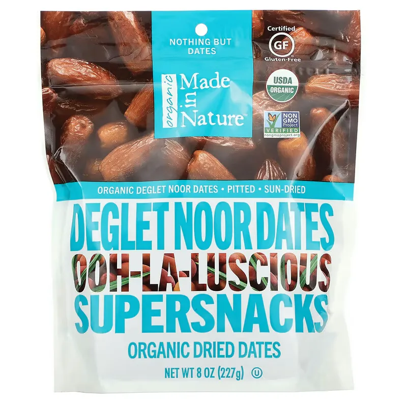 Organic Dried Dates, Ooh-La-Luscious Supersnacks, 8 oz (227 g)