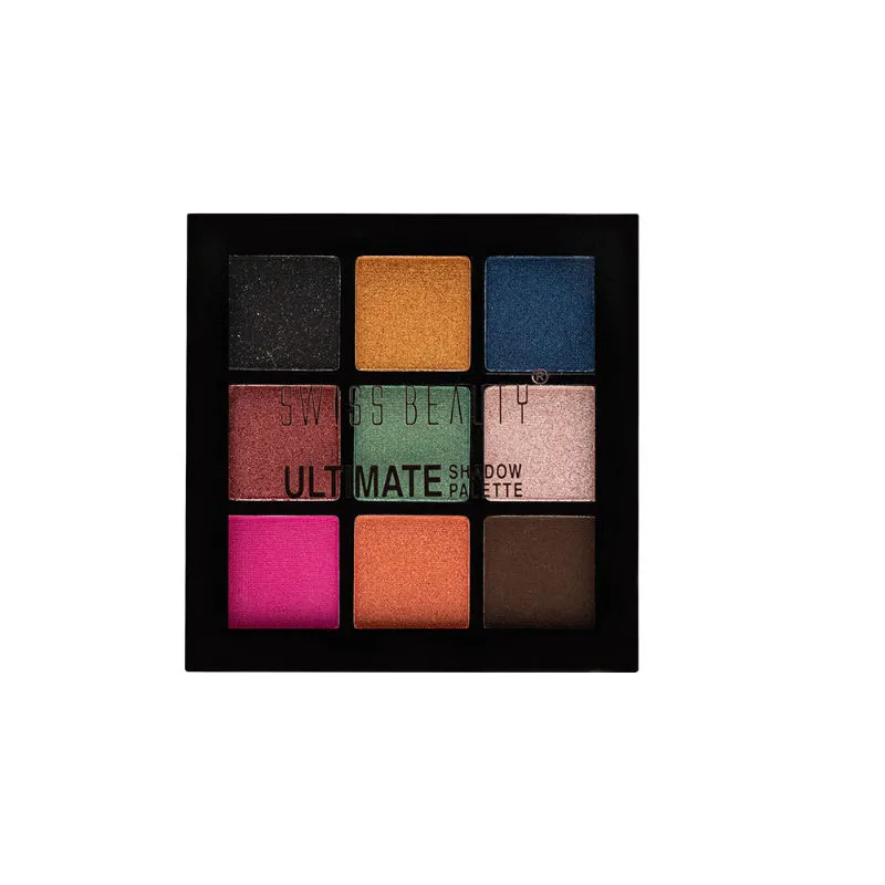 Swiss Beauty Ultimate 9 Pigmented Colors Eyeshadow Palette - Shade 07