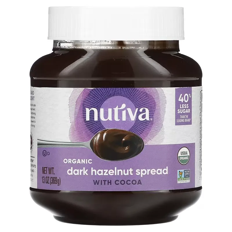 Organic Dark Hazelnut Spread, With Cocoa, 13 oz (369 g)