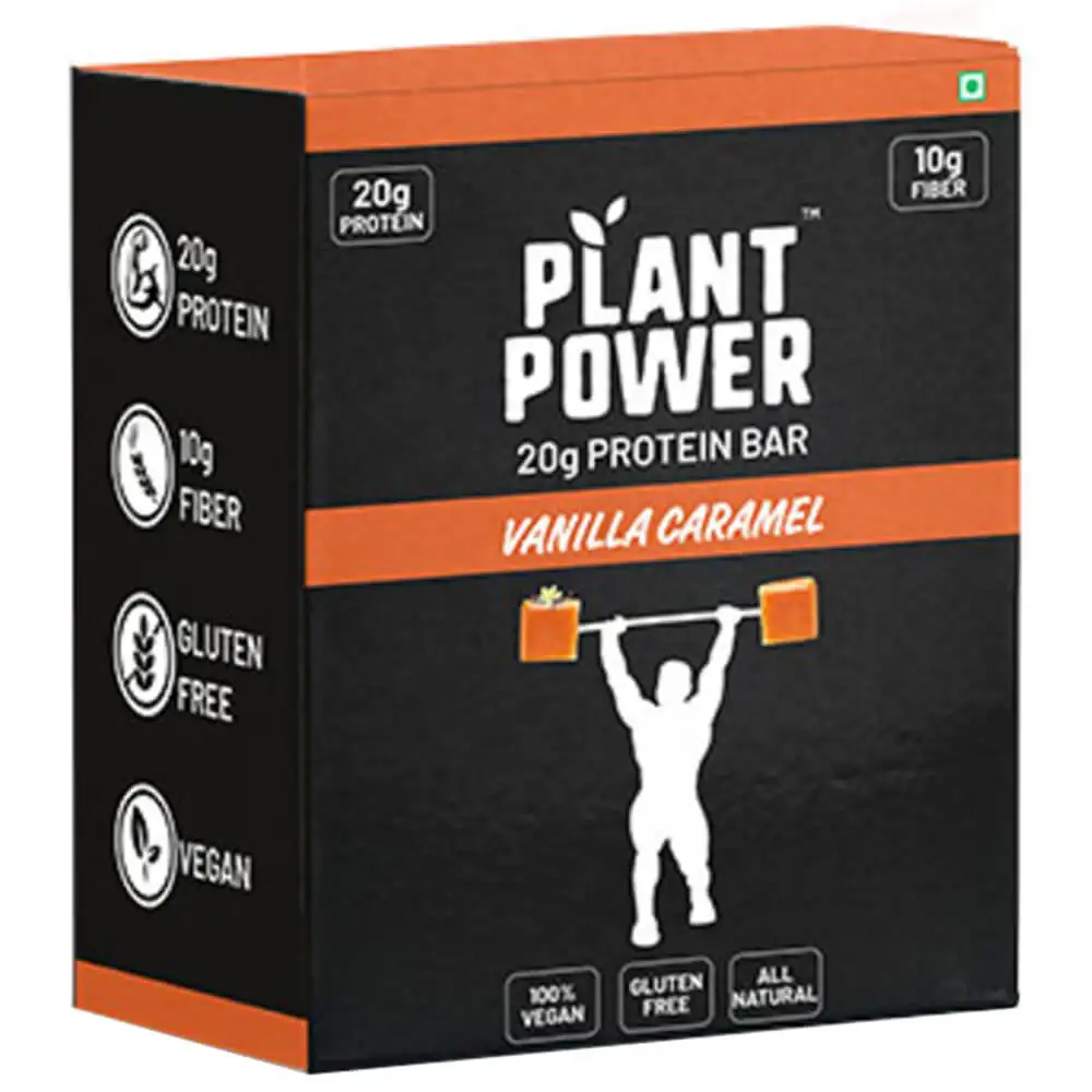 Plant Power 20g Protein Bar,  6 bar(s)  Vanilla Caramel