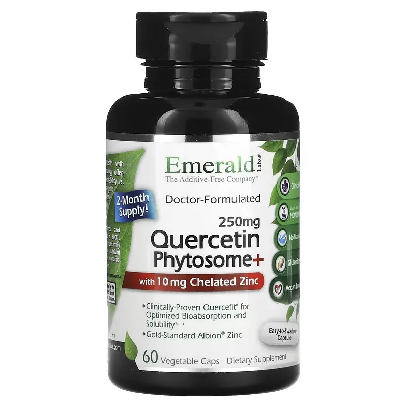 Quercetin Phytosome+, 250 mg, 60 Vegetable Caps