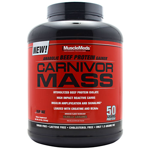 Carnivor Mass By MuscleMeds, Vanilla Caramel 5.6lb