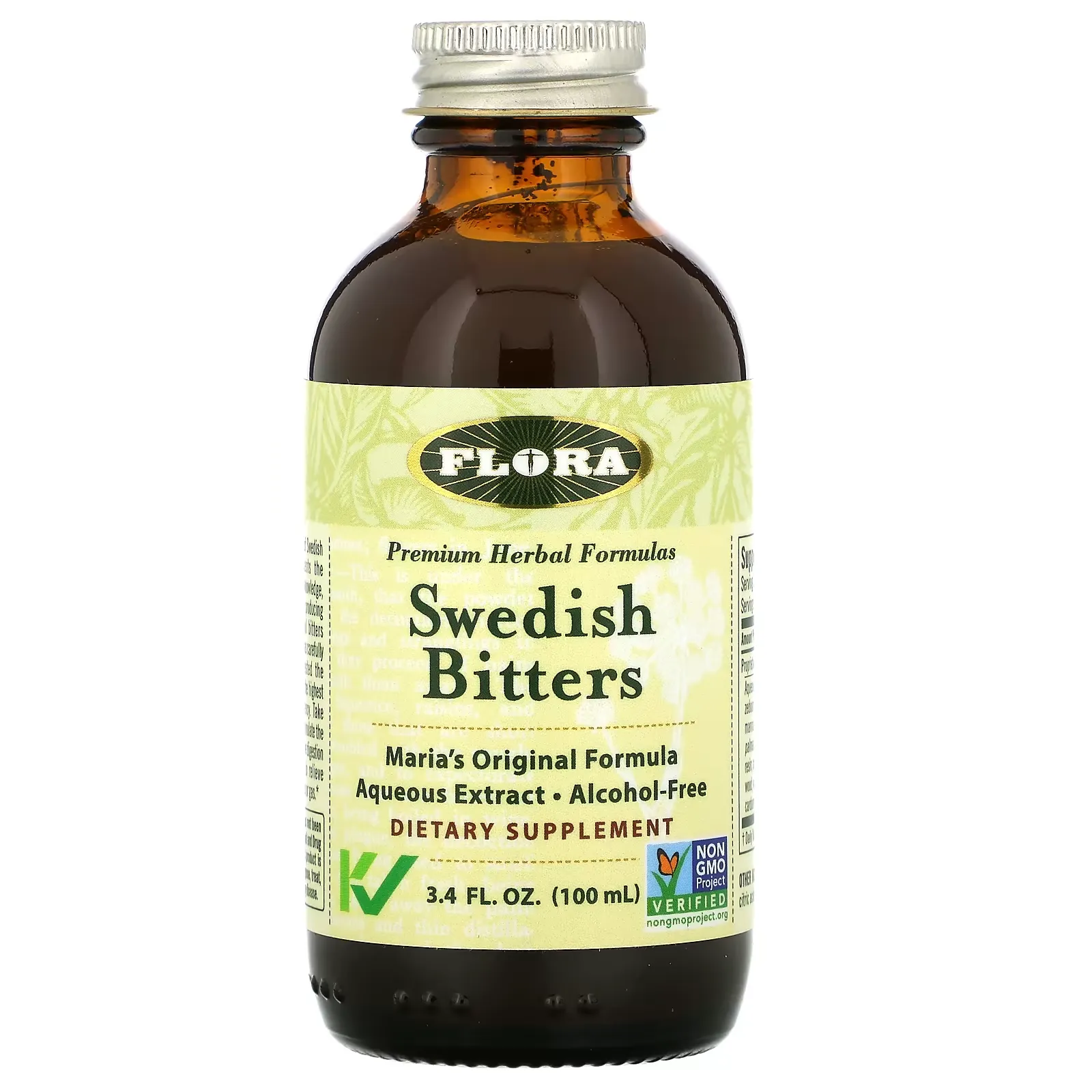 Swedish Bitters, Alcohol-Free, 3.4 fl oz (100 ml)