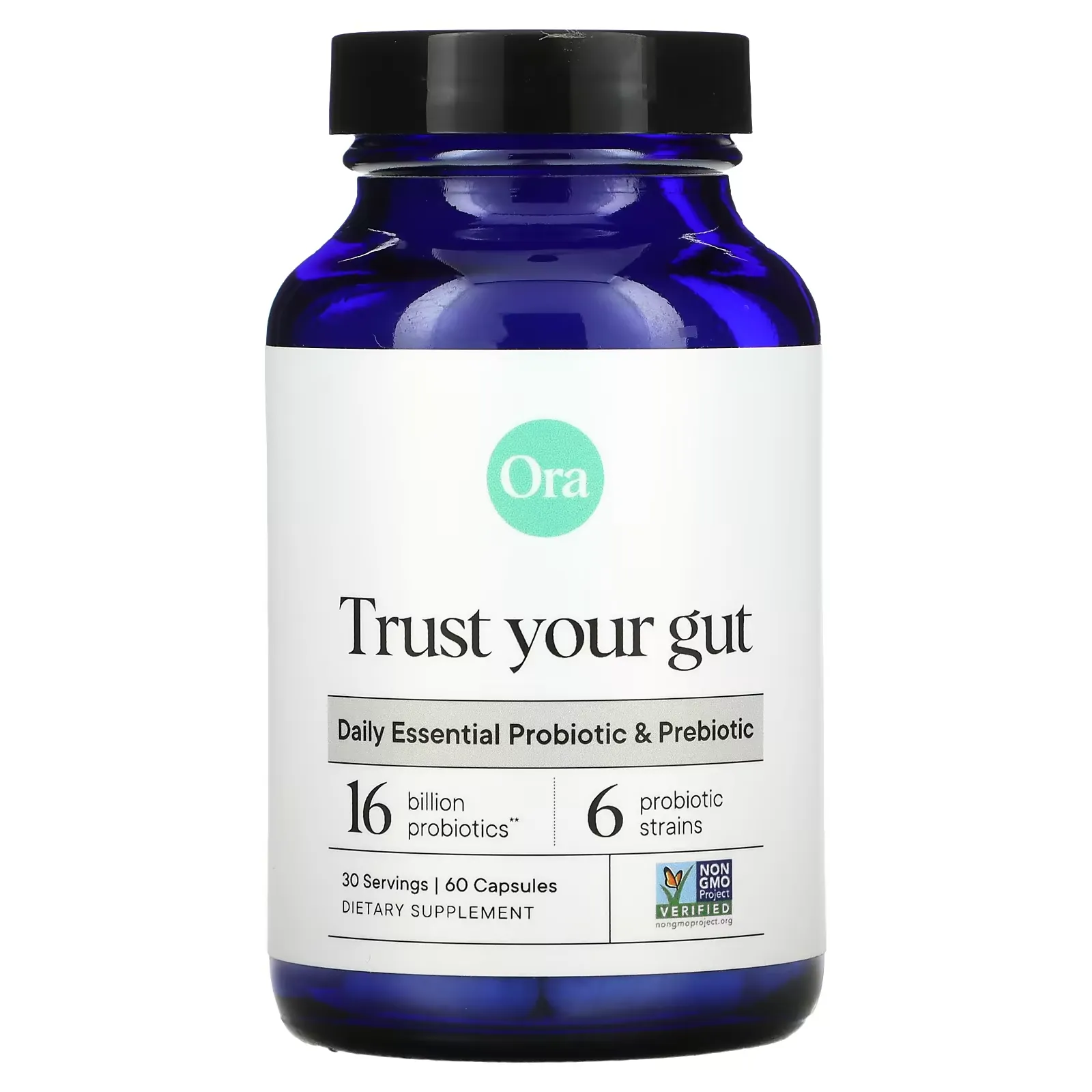 Trust Your Gut, Daily Essential Probiotic & Prebiotic, 16 Billion, 60 Capsules