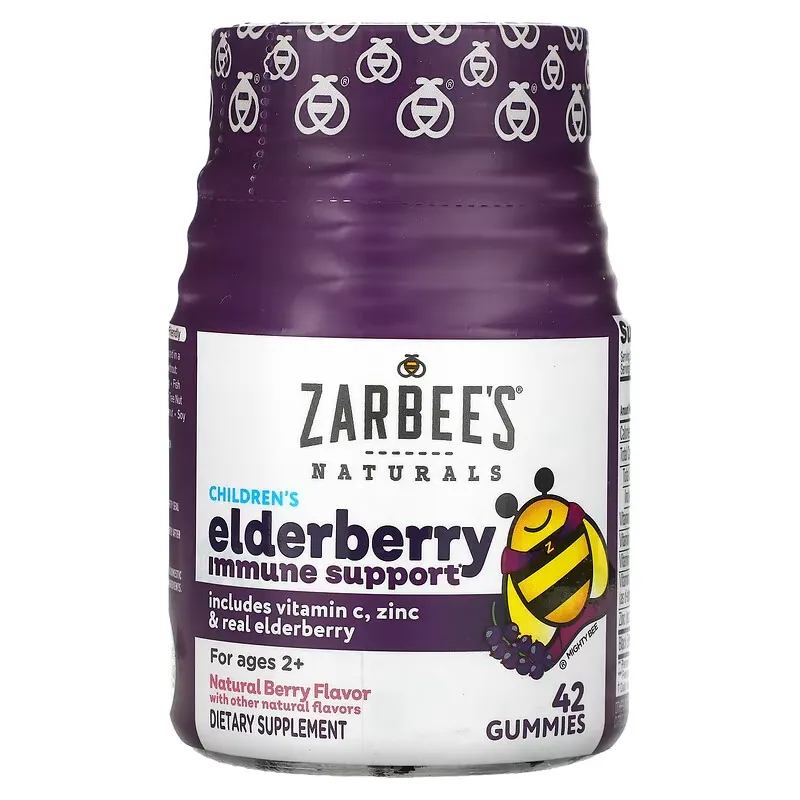 Children's Elderberry Immune Support, For Ages 2+, Natural Berry, 42 Gummies