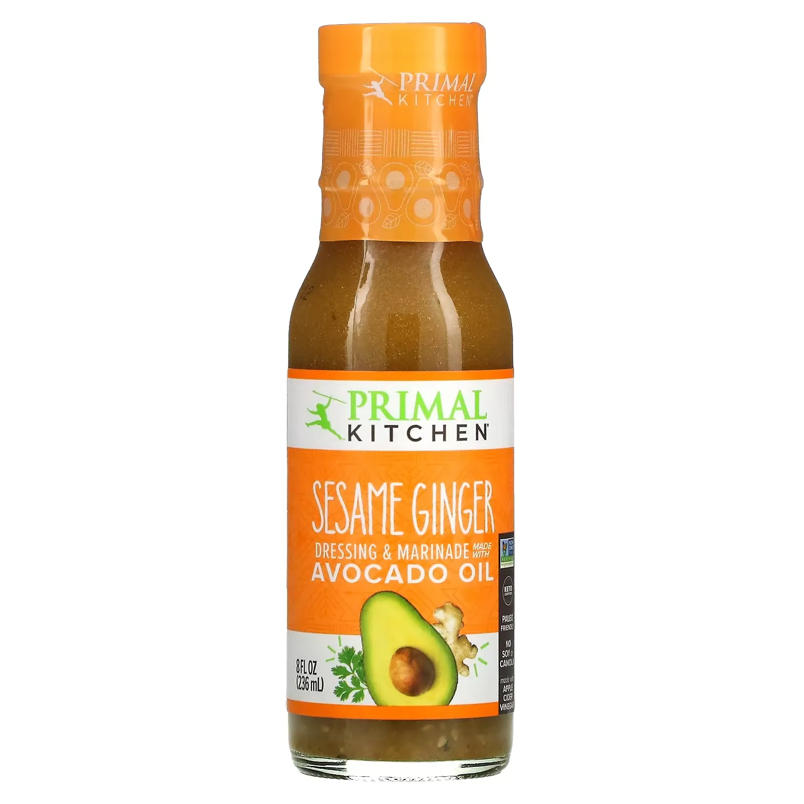 Dressing & Marinade Made with Avocado Oil, Sesame Ginger, 8 fl oz (236 ml)